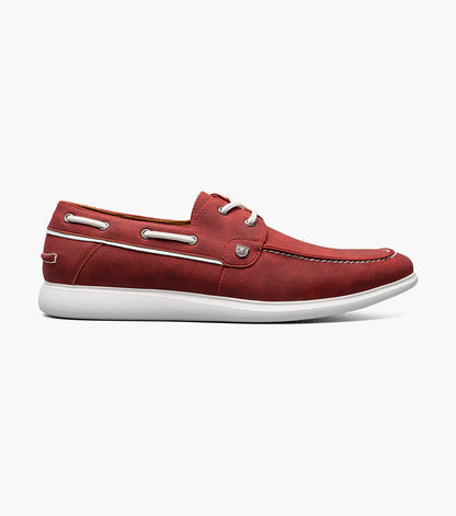 Stacy Adams Reid Moc Toe Lace Up Men’s Casual Shoes - Red