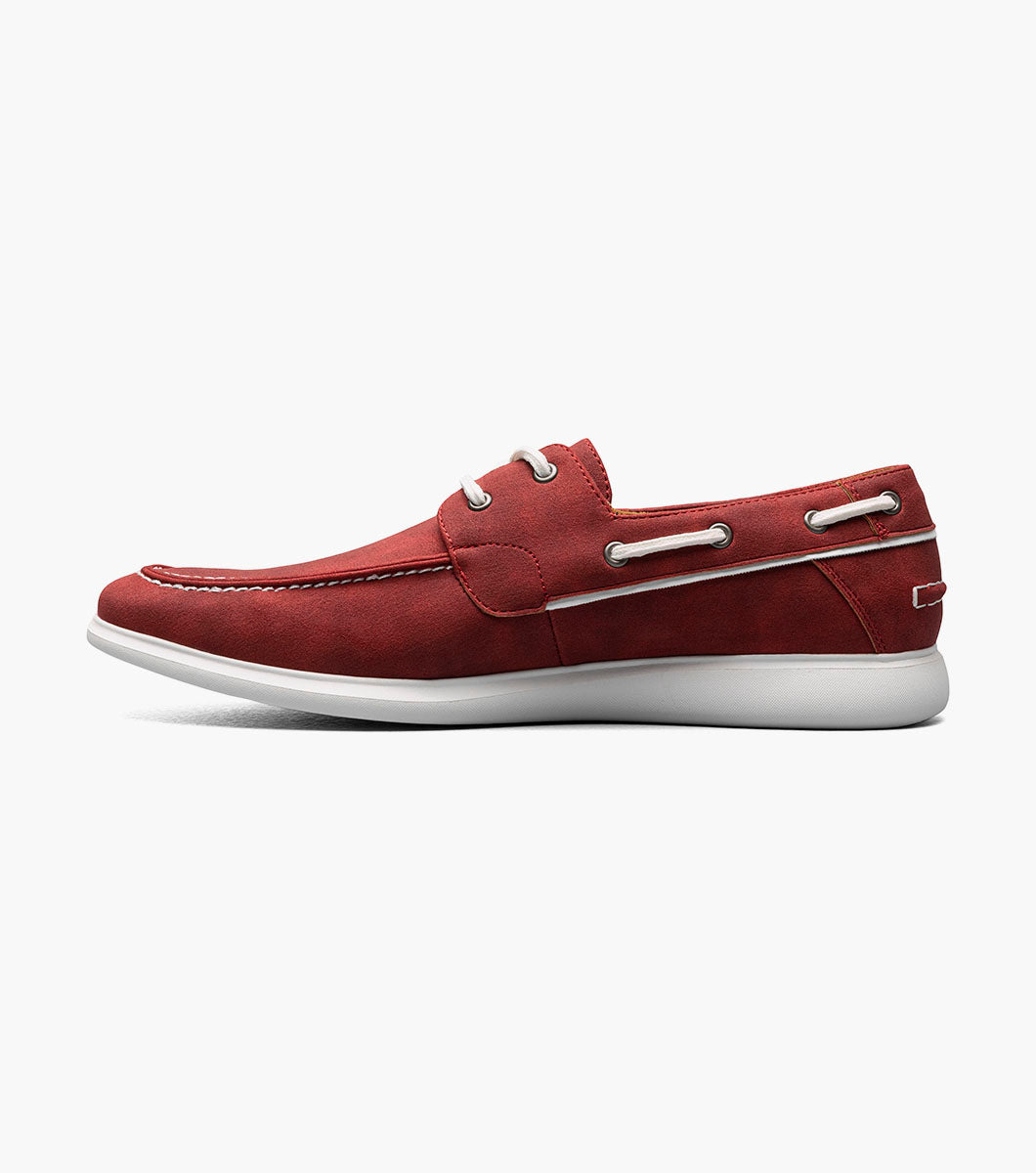 Stacy Adams Reid Moc Toe Lace Up Men’s Casual Shoes - Red