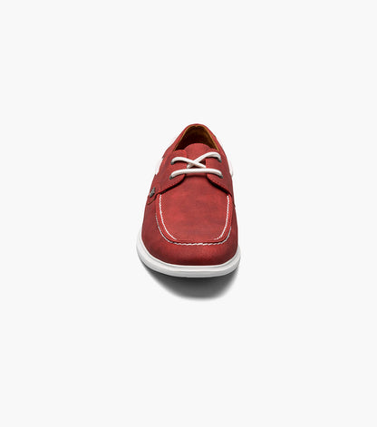 Stacy Adams Reid Moc Toe Lace Up Men’s Casual Shoes - Red