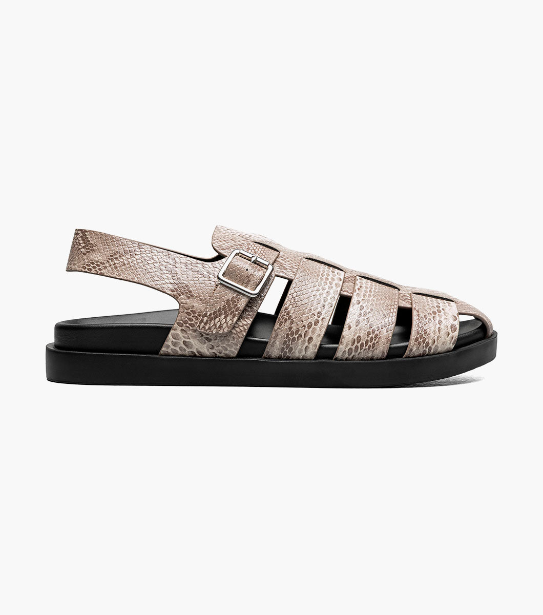 Stacy Adams Montego Slingback Buckle Sandal Men’s Casual Shoes - Sand