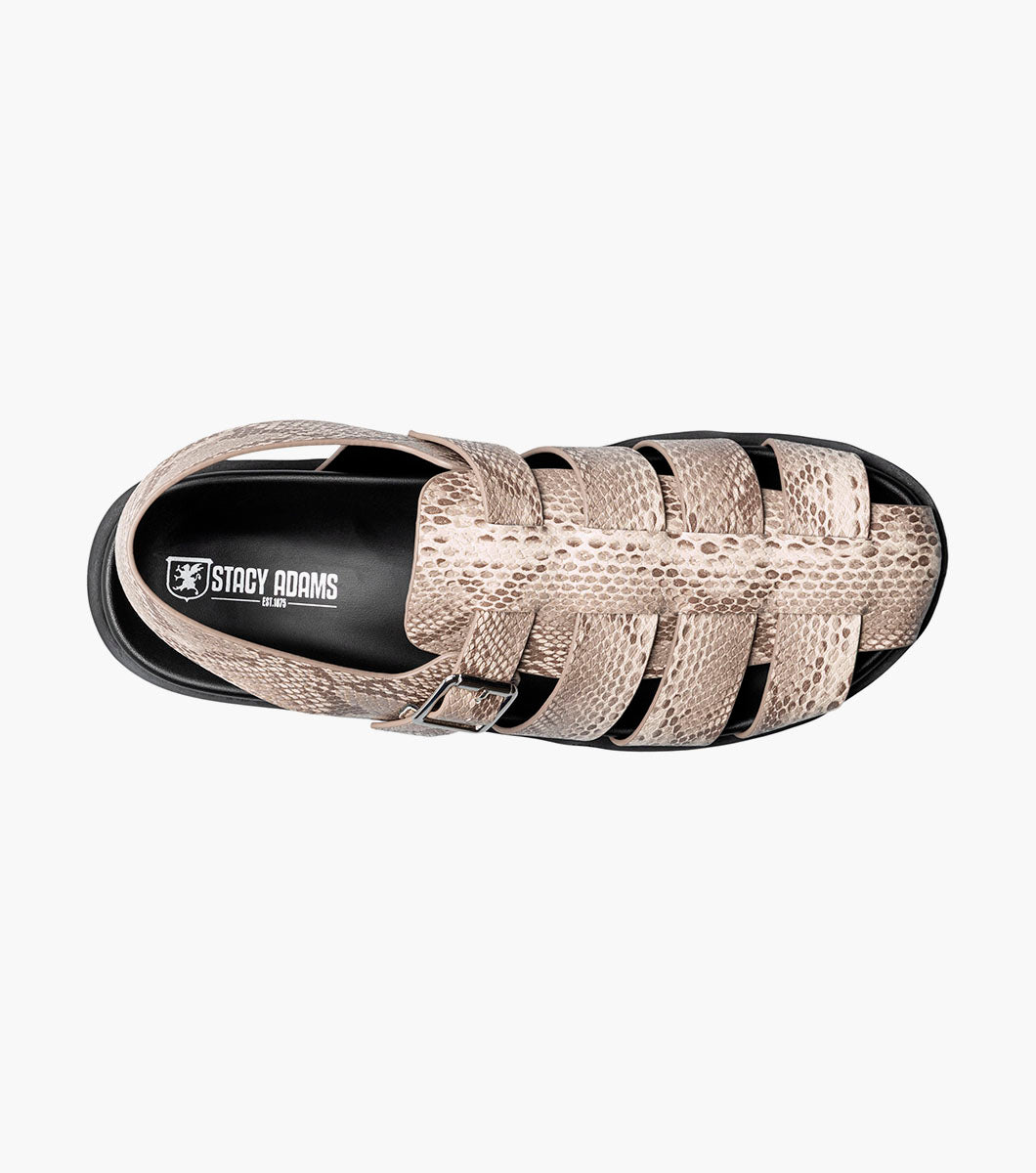 Stacy Adams Montego Slingback Buckle Sandal Men’s Casual Shoes - Sand