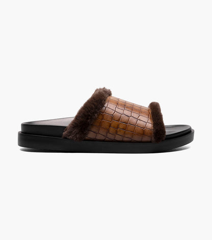 Stacy Adams Monty Slide Sandal Men’s Casual Shoes - Cognac
