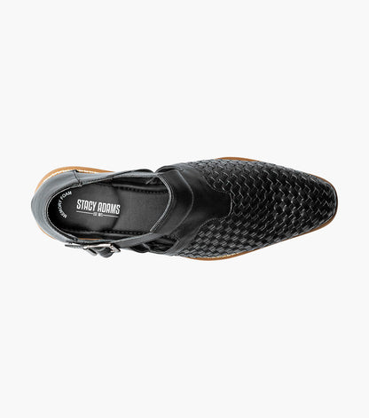 Stacy Adams Alvarado Woven City Sandal Clearance Men’s Shoes - Black