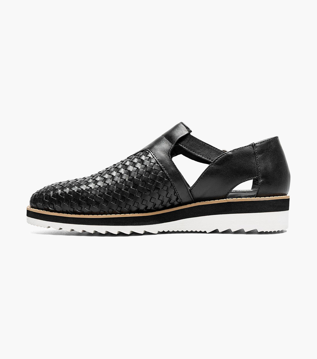 Stacy Adams Alvarado Woven City Sandal Clearance Men’s Shoes - Black