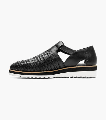 Stacy Adams Alvarado Woven City Sandal Clearance Men’s Shoes - Black