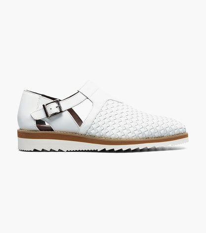 Stacy Adams Alvarado Woven City Sandal Clearance Men’s Shoes - White