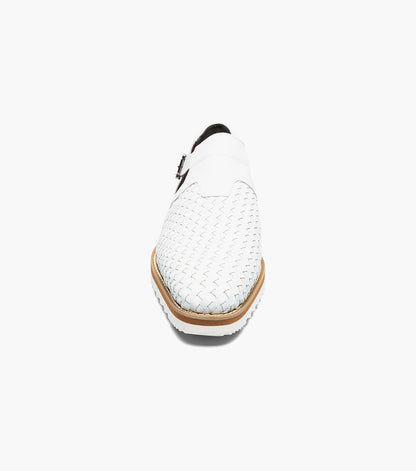 Stacy Adams Alvarado Woven City Sandal Clearance Men’s Shoes - White