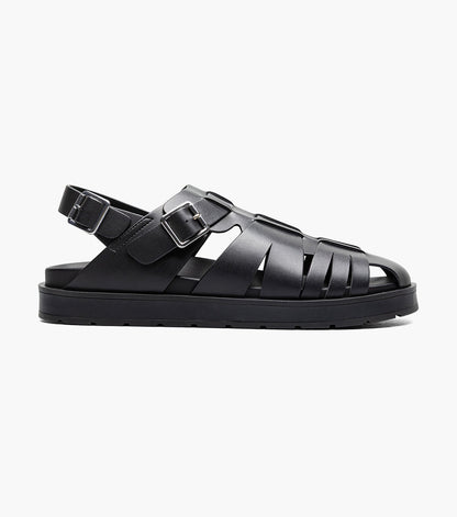 Stacy Adams Largo Slingback Buckle Sandal Men’s Casual Shoes - Black