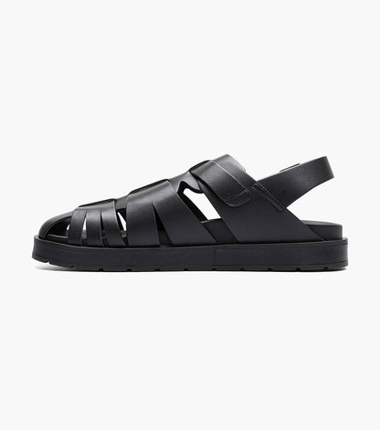 Stacy Adams Largo Slingback Buckle Sandal Men’s Casual Shoes - Black