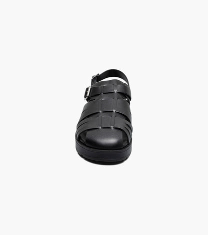Stacy Adams Largo Slingback Buckle Sandal Men’s Casual Shoes - Black