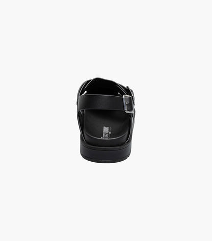 Stacy Adams Largo Slingback Buckle Sandal Men’s Casual Shoes - Black