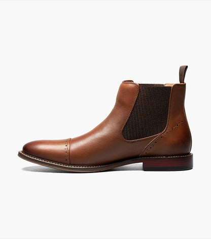 Stacy Adams Maury Cap Toe Chelsea Boot Men’s Dress Shoes - Chocolate