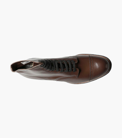 Stacy Adams Madison Cap Toe Boot Men’s Dress Shoes - Brown