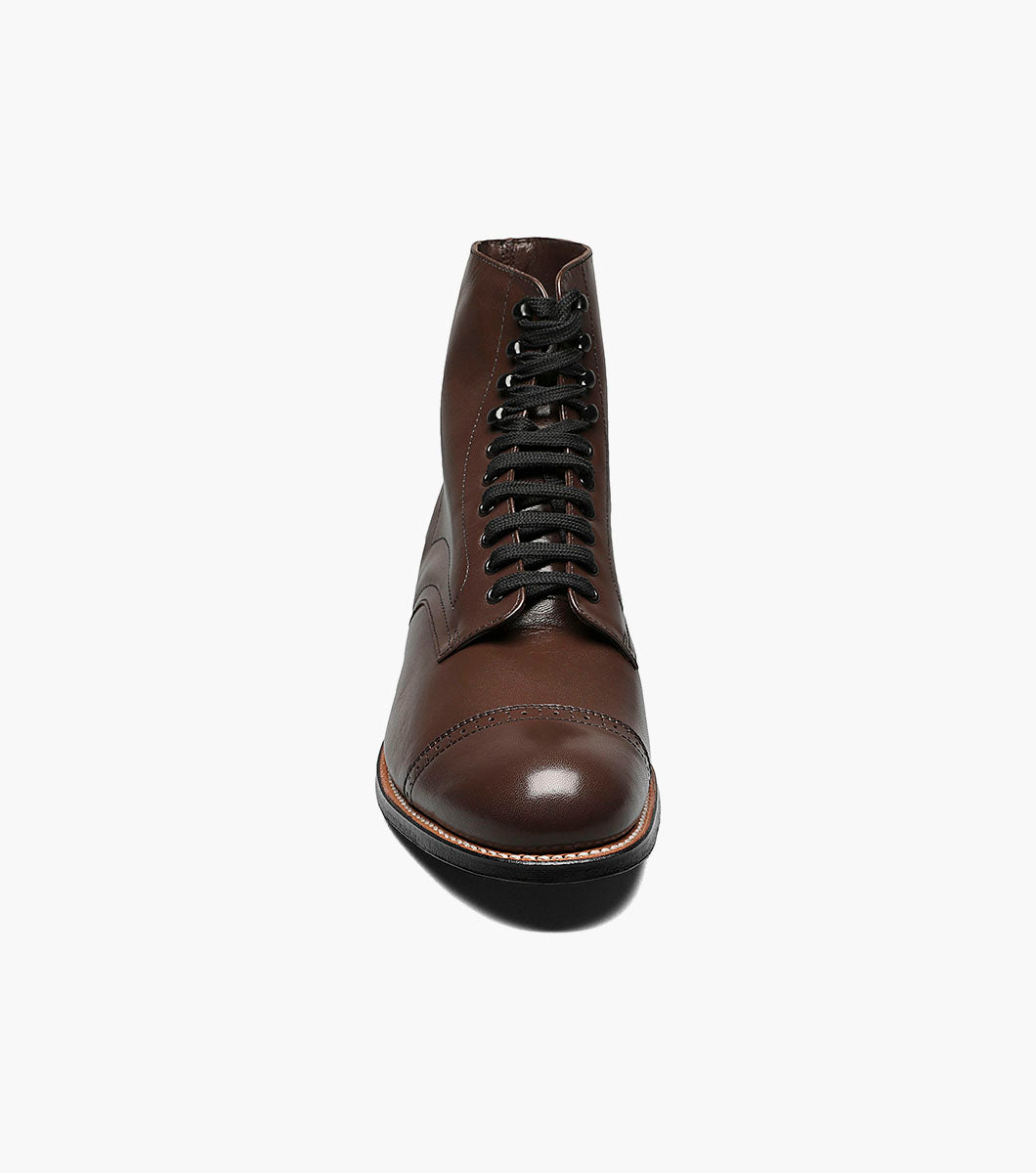 Stacy Adams Madison Cap Toe Boot Men’s Dress Shoes - Brown