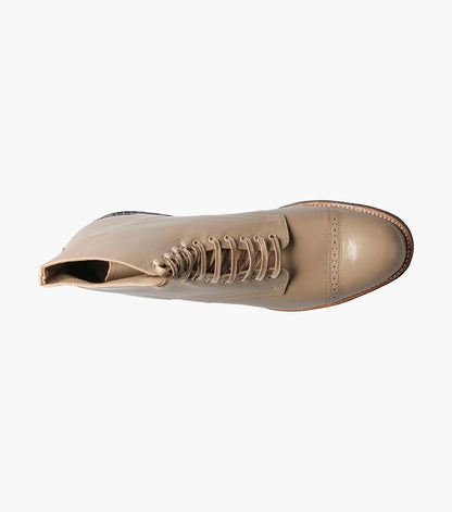 Stacy Adams Madison Cap Toe Boot Men’s Dress Shoes - Taupe