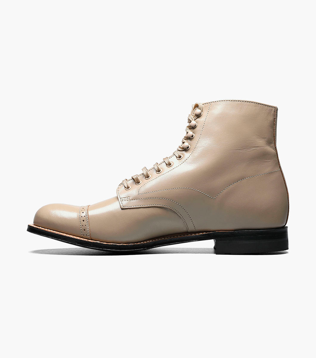 Stacy Adams Madison Cap Toe Boot Men’s Dress Shoes - Taupe