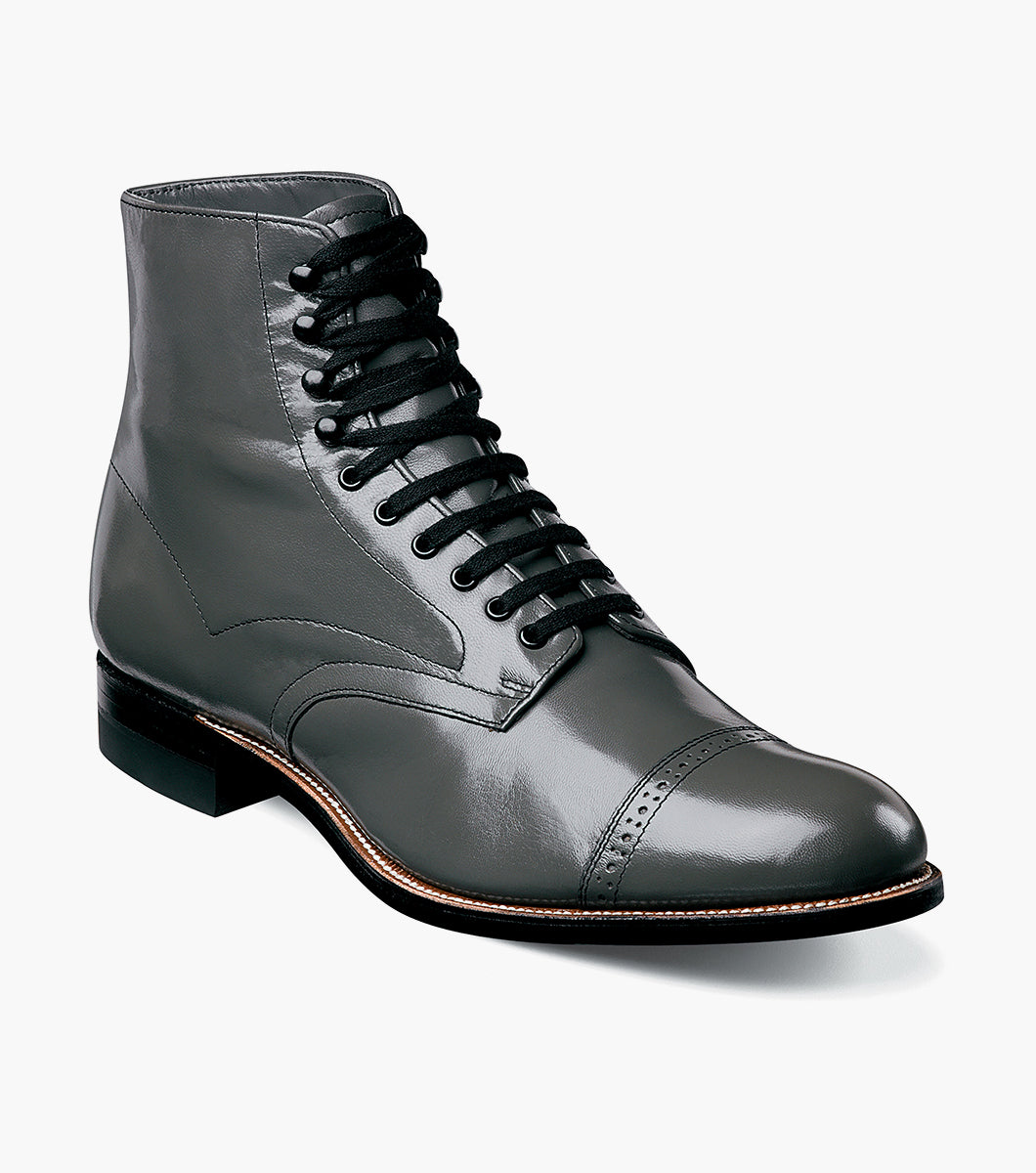 Stacy Adams Madison Cap Toe Boot Men’s Dress Shoes - Steel Gray