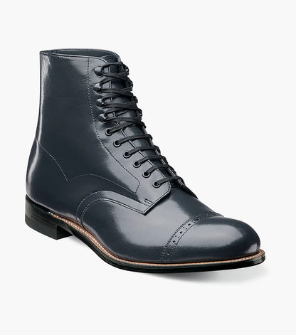 Stacy Adams Madison Cap Toe Boot Men’s Dress Shoes - Navy