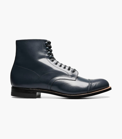 Stacy Adams Madison Cap Toe Boot Men’s Dress Shoes - Navy