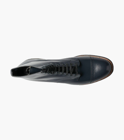 Stacy Adams Madison Cap Toe Boot Men’s Dress Shoes - Navy