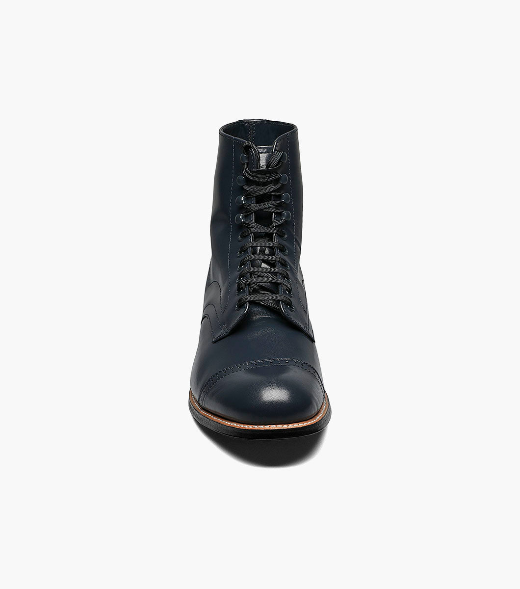Stacy Adams Madison Cap Toe Boot Men’s Dress Shoes - Navy