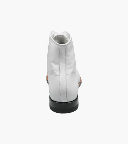 Stacy Adams Madison Cap Toe Boot Men’s Dress Shoes - White