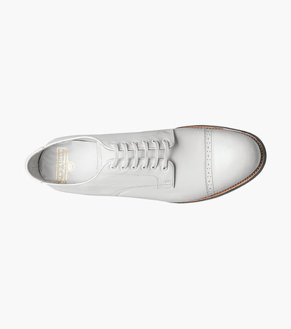 Stacy Adams Madison Cap Toe Oxford Men’s Dress Shoes - White