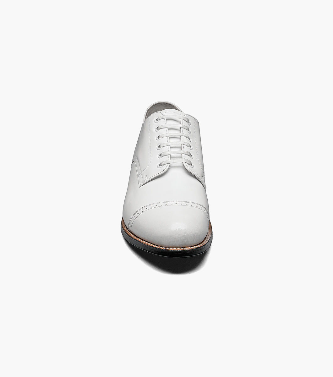 Stacy Adams Madison Cap Toe Oxford Men’s Dress Shoes - White