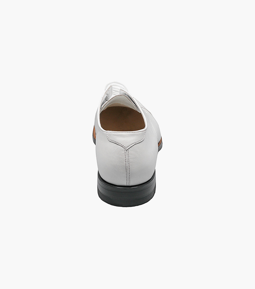 Stacy Adams Madison Cap Toe Oxford Men’s Dress Shoes - White