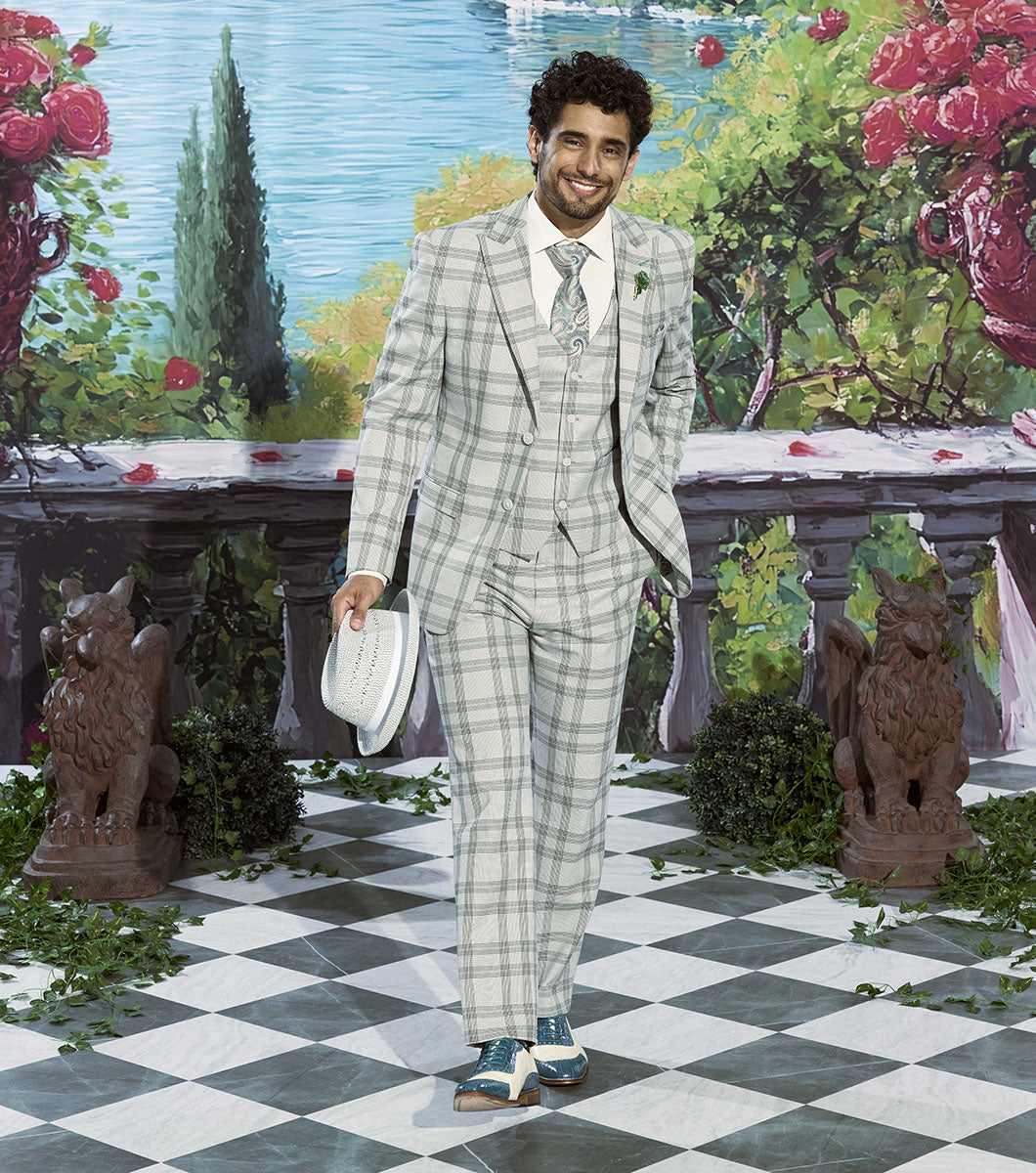 Stacy Adams Tarango Modified Cap Toe Oxford Men’s Dress Shoes - Teal Multi