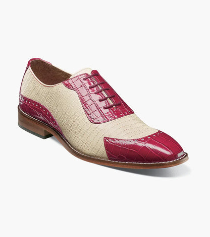 Raspberry/Ivory,7,M (D - medium)