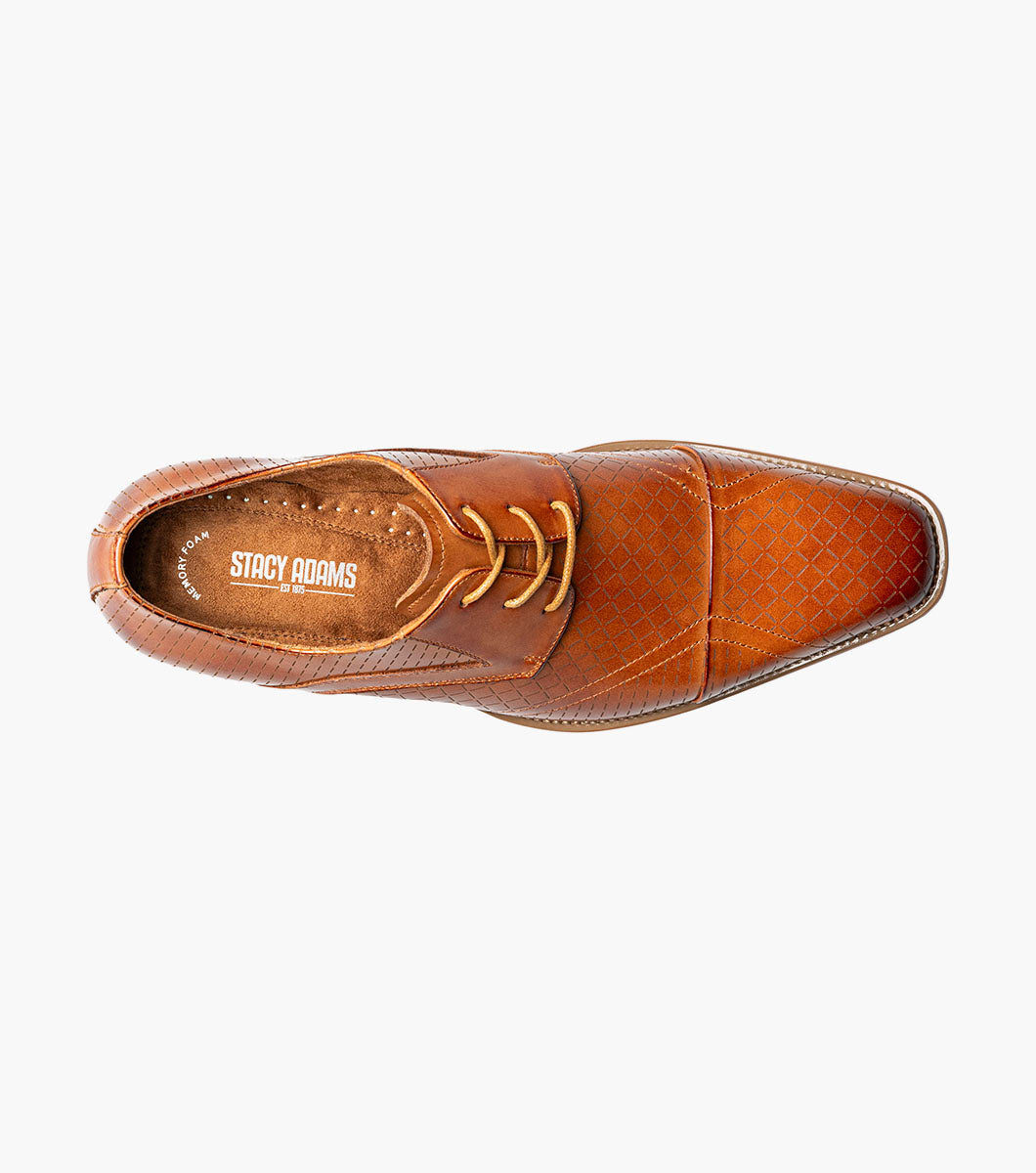 Stacy Adams Hobson Cap Toe Oxford Stacy Adams Last Pairs - Tan