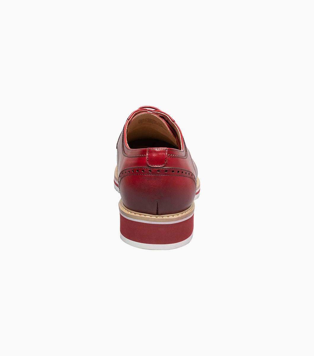 Stacy Adams Barringer Plain Toe Oxford Clearance Men’s Shoes - Red