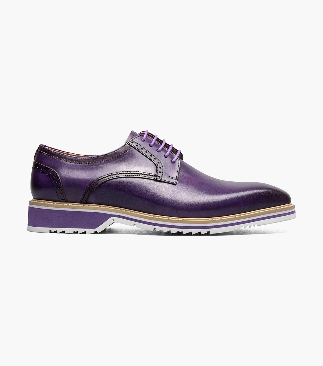 Stacy Adams Barringer Plain Toe Oxford Clearance Men’s Shoes - Purple