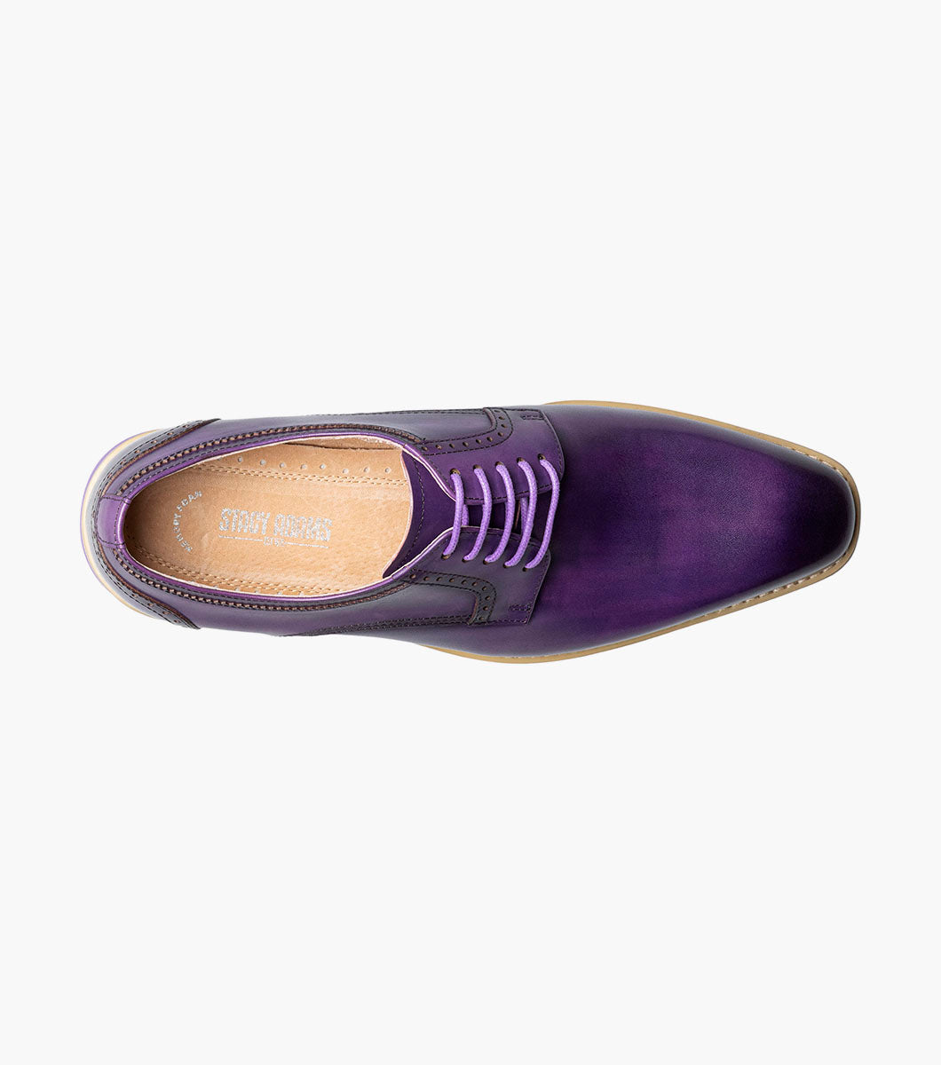 Stacy Adams Barringer Plain Toe Oxford Clearance Men’s Shoes - Purple