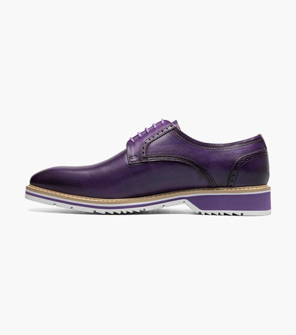 Stacy Adams Barringer Plain Toe Oxford Clearance Men’s Shoes - Purple