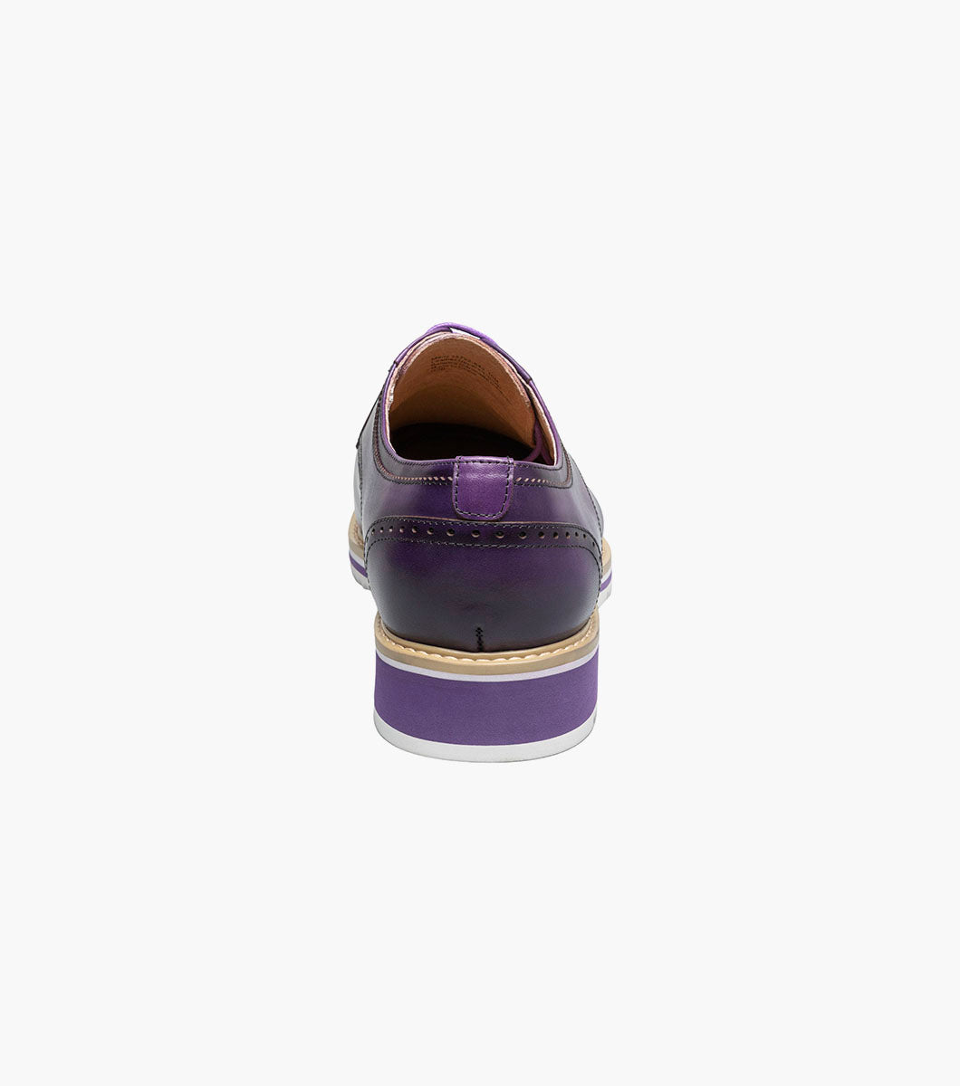 Stacy Adams Barringer Plain Toe Oxford Clearance Men’s Shoes - Purple