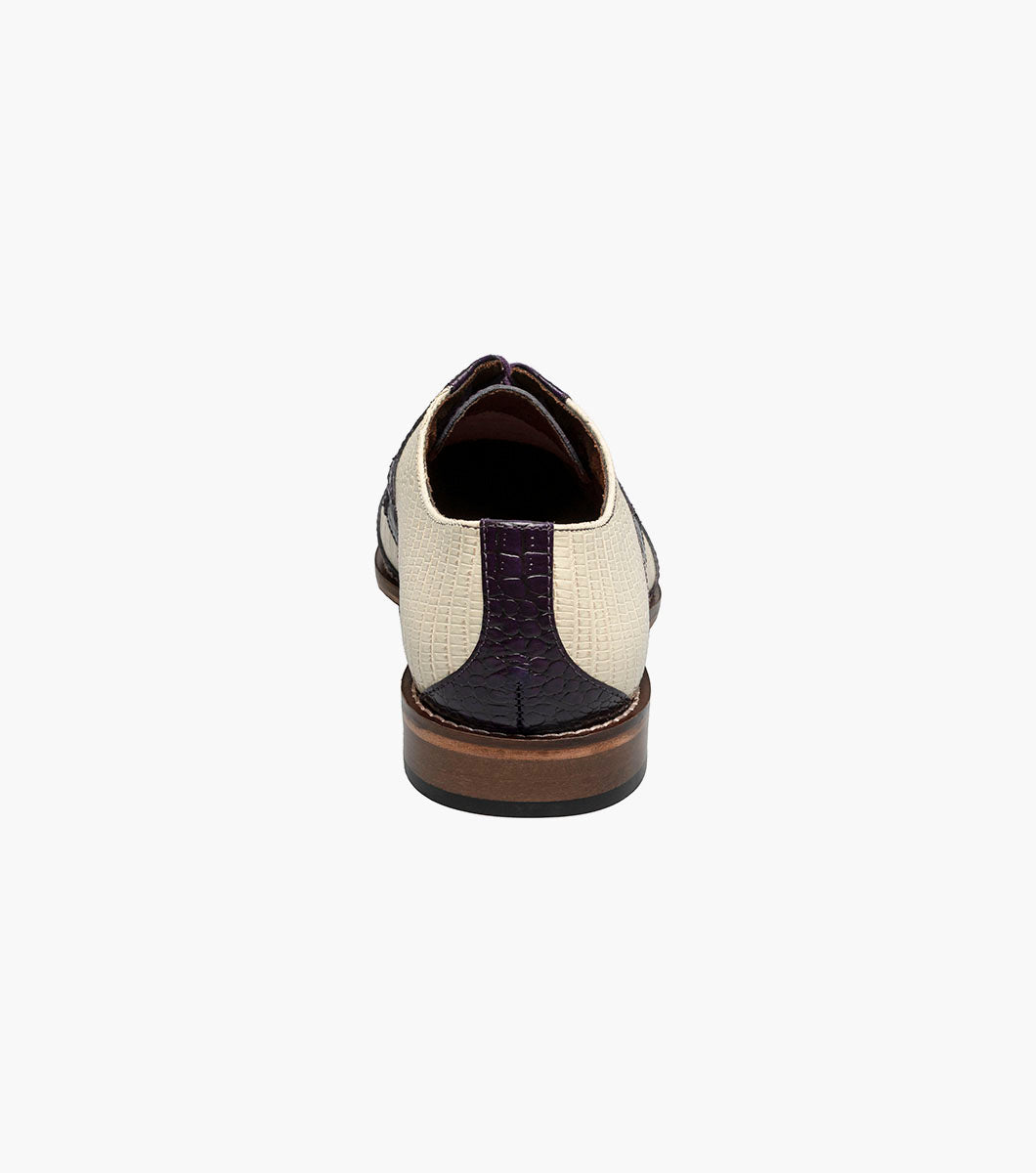 Stacy Adams Tristano Modified Bike Toe Oxford Clearance Men’s Shoes - Purple Multi