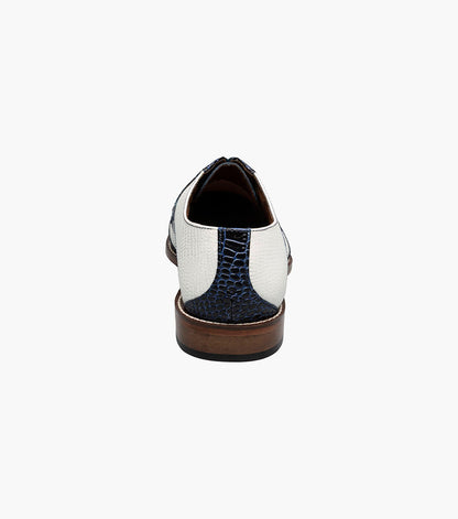 Stacy Adams Tristano Modified Bike Toe Oxford Clearance Men’s Shoes - Dark Blue Multi