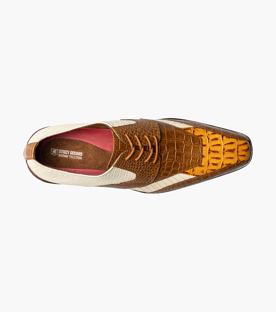 Stacy Adams Tristano Modified Bike Toe Oxford Stacy Adams Last Pairs - Tan Multi