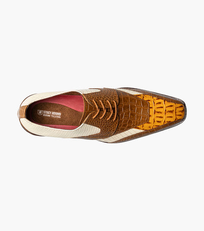 Stacy Adams Tristano Modified Bike Toe Oxford Stacy Adams Last Pairs - Tan Multi
