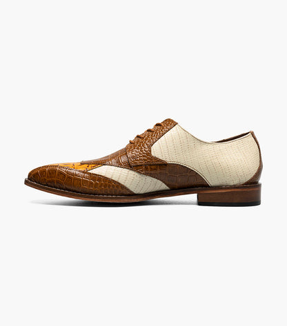 Stacy Adams Tristano Modified Bike Toe Oxford Stacy Adams Last Pairs - Tan Multi