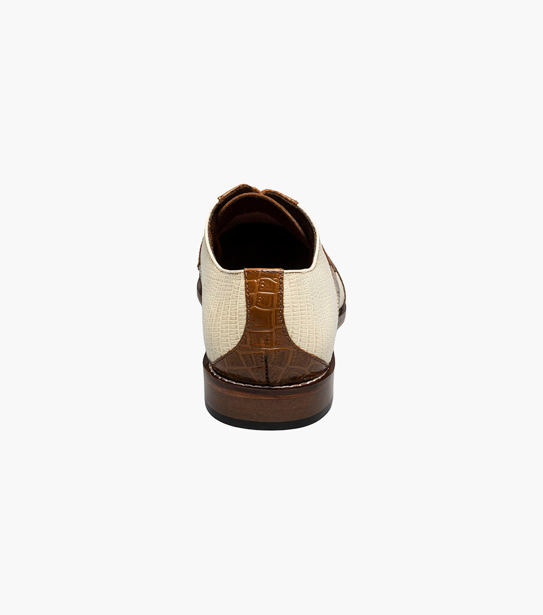 Stacy Adams Tristano Modified Bike Toe Oxford Stacy Adams Last Pairs - Tan Multi