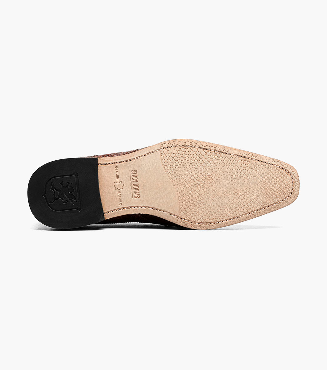 Stacy Adams Tristano Modified Bike Toe Oxford Clearance Men’s Shoes - Cognac