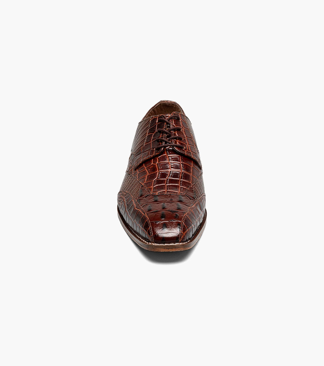 Stacy Adams Tristano Modified Bike Toe Oxford Clearance Men’s Shoes - Cognac