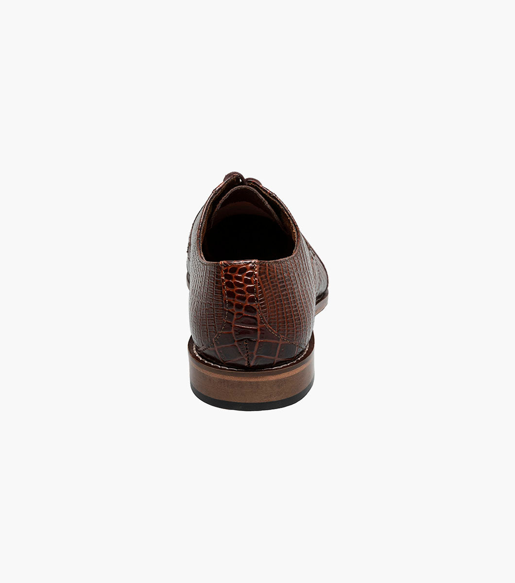 Stacy Adams Tristano Modified Bike Toe Oxford Clearance Men’s Shoes - Cognac