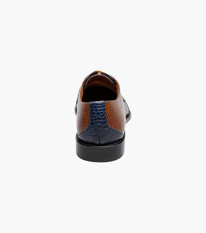 Stacy Adams Tristano Modified Bike Toe Oxford Clearance Men’s Shoes - Gray Multi