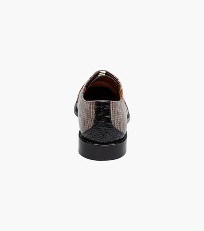 Stacy Adams Tristano Modified Bike Toe Oxford Clearance Men’s Shoes - Burgundy Multi
