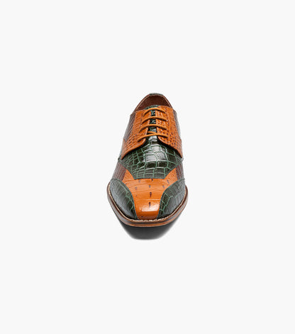 Stacy Adams Tristano Modified Bike Toe Oxford Stacy Adams Last Pairs - Green Multi
