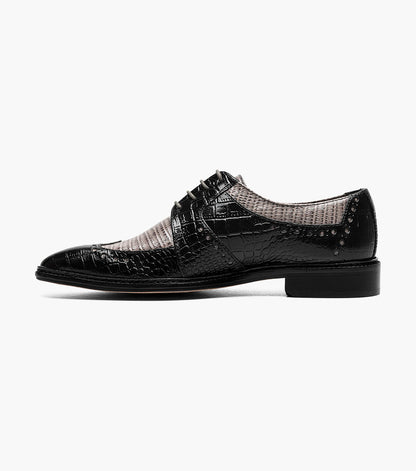 Stacy Adams Travato Wingtip Oxford Clearance Men’s Shoes - Black/Gray